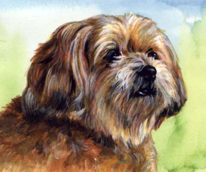 Dog watercolor