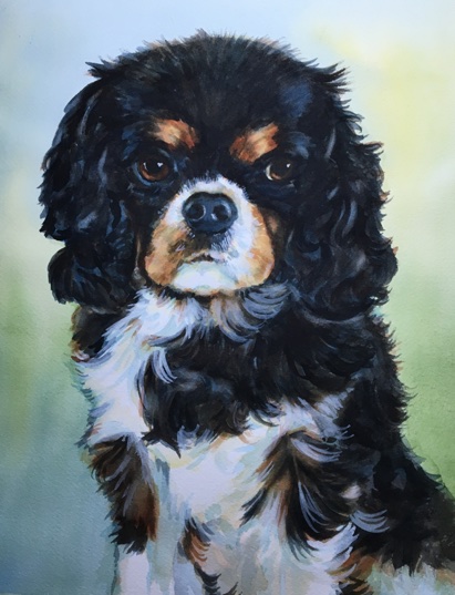 Cavalier King Charles Spaniel Painting
