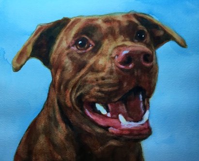 Smiling Dog Art